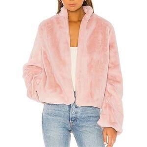 EUC Revolve Tularosa Inori Faux Fur Jacket in Blush Pink | Size Small